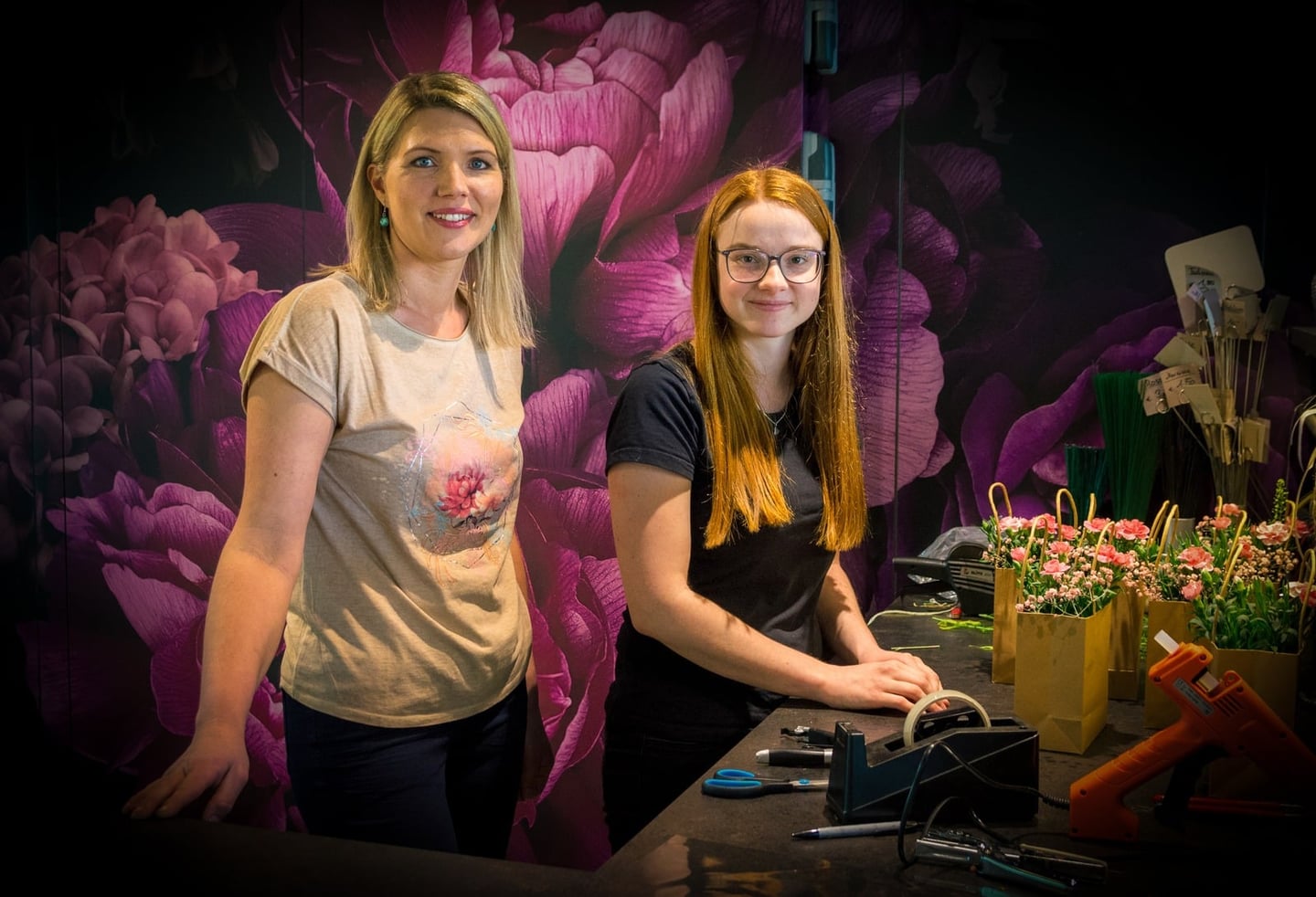 Magdalena a Melanie — květinářky v Blütenwerk Freistadt, Zemannstraße 45, 4240 Freistadt
